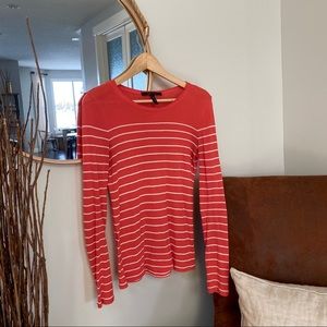 BCBG MAXAZRIA Long Sleeve Striped Shirt